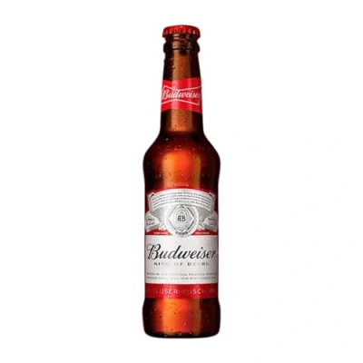 Abbildung von Bier 24 Einheiten Box Budweiser Drittel Liter Flasche 33 cl