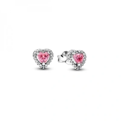 Abbildung von Pandora Damen Ohrringe Silber/Rosa 298427C02
