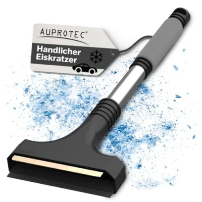 Abbildung von AUPROTEC Eiskratzer Messing A 11 / mit Gummilippe &amp; Messingklinge/Scheibenkratzer Auto/Schneekratzer Auto/Scheibenkratzer Winter/Eisschaber Auto