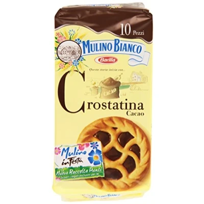 Abbildung von 10x Mulino Bianco Kuchen Crostatina Cacao schokoriegel Schokolade kekse Kakao 40gr
