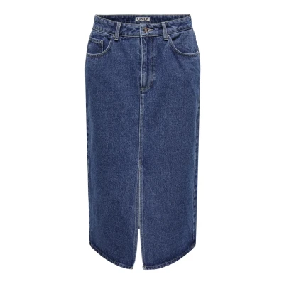 Abbildung von ONLY Onlbianca REA NOOS Jeansrock, Damen, Größe: XL, Medium blue denim