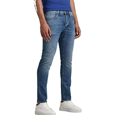 Abbildung von G Star Herren 3301 Slim Jeans, Blau (faded santorini 51001 C911 C767), 29W / 32L