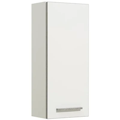 Abbildung von Pelipal Badezimmer Hängeschrank Quickset 953 in Weiß Glanz, 30 cm breit Bad Wandschrank mit 1 Tür und 2 Einlegeböden