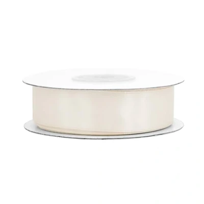 Abbildung von Satinband 18mm x 25m Rolle FARBAUSWAHL in 3/6/12/18/25/38/50/75/100mm farbecht &amp; waschbar Schleifenband für Hochzeit Geschenkband zum Verpacken Dekorieren Basteln Champagner 815
