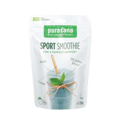 Abbildung von Sport Bio Smoothie unterstützt beim Training. Wirkt bei Müdigkeit, 100% aus biologischem Anbau