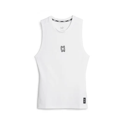 Abbildung von Hoops Team ärmelloses Basketball Oberteil Herren PUMA White