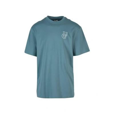 Abbildung von Urban Classics Shiny LOGO TALL TEE Tshirt print, Herren, Größe: 5XL, Dusty blue