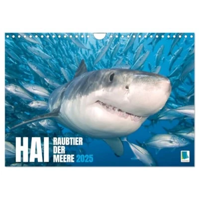 Abbildung von Hai: Raubtier der Meere (Wandkalender 2025 DIN A4 quer), CALVENDO Monatskalender