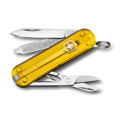 Abbildung von Victorinox Classic SD Transparent Colors Tuscan Sun 7 Funktionen