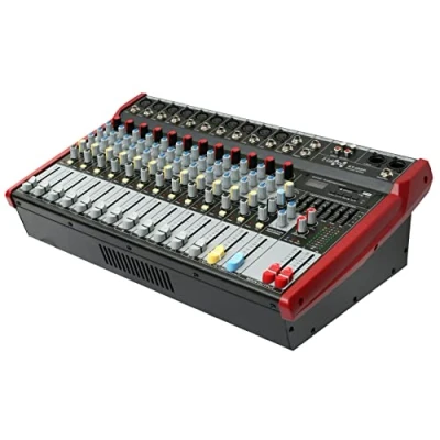 Abbildung von E Lektron ST 122P Live Power Mixer 12 Kanal + Stereo MP3/Bluetooth Bluetooth Mischpult inkl. 2x 400W Endstufe