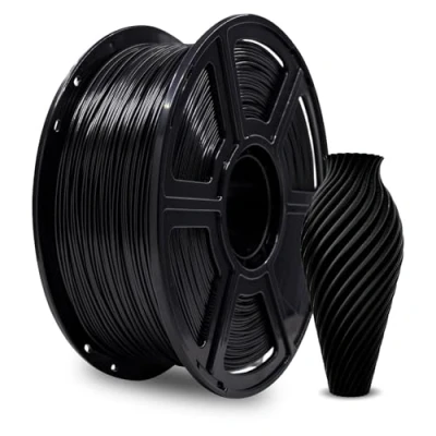 Abbildung von FLASHFORGE PLA 3D Druckerfilament 1,75 mm 1 kg Hochpräzises Filament (Schwarz) Umweltfreundlich &amp; Blisterfrei