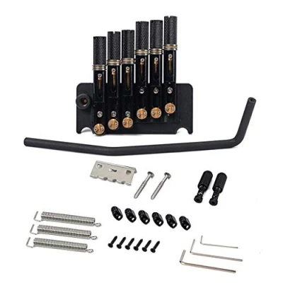 Abbildung von Alnicov Tremolo System mit Saitenhalter für E Gitarre, 6 Saiten, Headless Ersatzwerkzeug