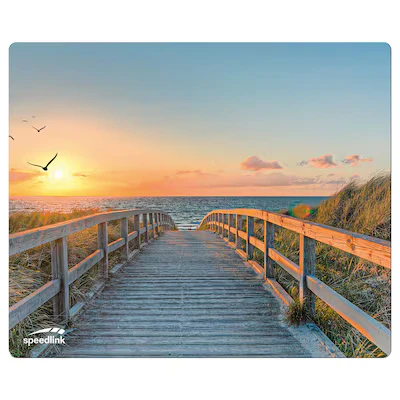 Abbildung von Speedlink SILK Mousepad Mauspad mit weicher Textiloberfläche und antistatischer Wirkung, Maße: 23 x 19 0,2 cm, Strand