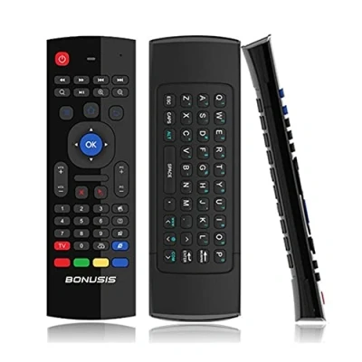 Abbildung von Q97C Air Mouse 2.4G IR Fernbedienung Universelle mit Tastatur für Android TV Box, HTPC, IPTV, Smart TV, PC, Projektor, Laptop und Media Player