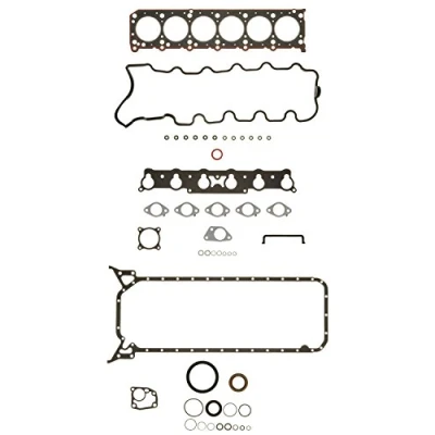 Abbildung von AJUSA 50081100 Dichtungsvollsatz, Motor mit Zylinderkopfdichtung, Ventilschaftabdichtung FIBERMAX MERCEDES BENZ: W124 Limousine, 190