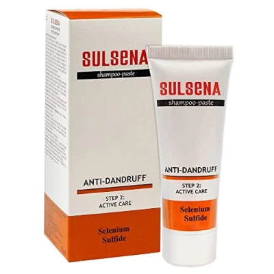 Abbildung von Sulsena Anti dandruff Pasta Shampoo 2 in 1 Medizinisches Damen Herren Wirkstoffkomplex Verbesserung des Zustands und Aussehens der Haare 75ml