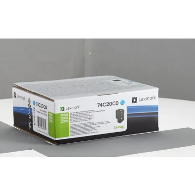Abbildung von Lexmark 74C20C0 Cyan Toner