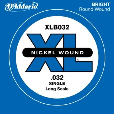 Abbildung von D&#039;Addario XLB032 Einzelsaite (Größe: XL) Nickel Wound 032 Long Scale