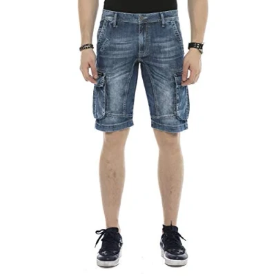 Abbildung von Cipo &amp; Baxx ELOY Jeans Shorts, Herren, Größe: 32, Blau