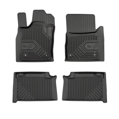 Abbildung von FROGUM No. 77 77408616 Fußmattensatz Gummi vorne und hinten 4 schwarz Maßgefertigt JEEP: GRAND CHEROKEE