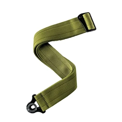 Abbildung von D&#039;Addario Accessories Auto Lock Gitarrengurt mit Verschluss Locking Guitar Strap Moosgrün, Nylon