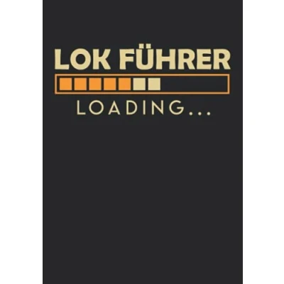 Abbildung von Notizbuch A5 kariert mit Softcover Design: Werdender Eisenbahner Lokführer Zug Führer Eisenbahn: 120 karierte DIN Seiten