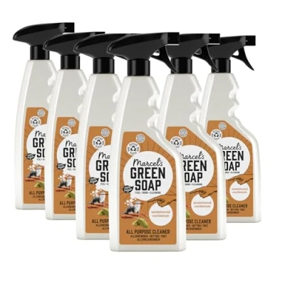 Abbildung von Marcel&#039;s Green Soap Allzweckspray Sandelholz &amp; Kardamom Reinigungsspray 100% Umweltfreundlich Vegan 97% Biologisch abbaubar 6er Pack 500 ml