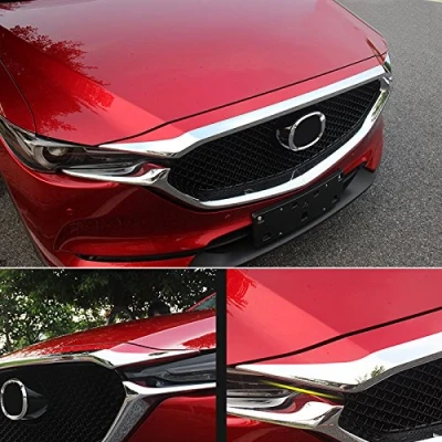 Abbildung von für CX 5 KF 2018 2021 Exterieur Chrom Motorhaube Zierleiste ABS Kunststoff 1 Stück
