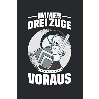 Abbildung von Immer Drei Züge Voraus: Schach Notizbuch, Partieheft, Trainingsbuch mit 50 Partieformularen zum Festhalten von Spielzügen und Ergebnissen beim Turnier, im Schachverein oder in der Freizeit