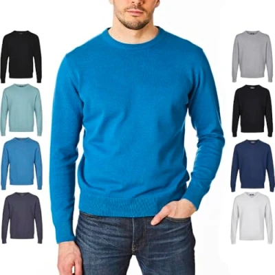 Abbildung von Castle Point CSPKNT003 Herren Strickpullover mit Rundhalsausschnitt, Pfau, 2X Groß