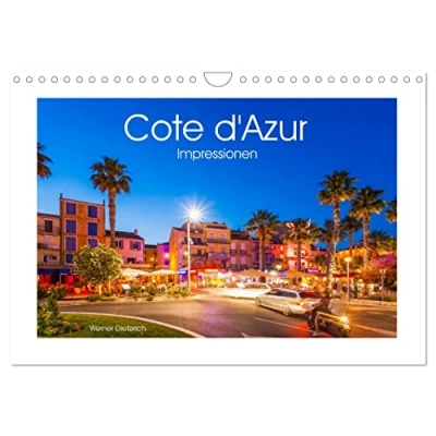 Abbildung von COTE D&#039;AZUR Impressionen (Wandkalender 2025 DIN A4 quer), CALVENDO Monatskalender