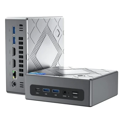 Abbildung von NiPoGi Mini PC Ιntel Core i5 12450H (bis zu 4,40 GHz), 16 GB (8 GB*2) DDR4 512 SSD WiFi 6, Desktop Computer mit UHD Graphics 1200 MHz, BT 5.2, 2X HDMI+VGA, 4K Tower