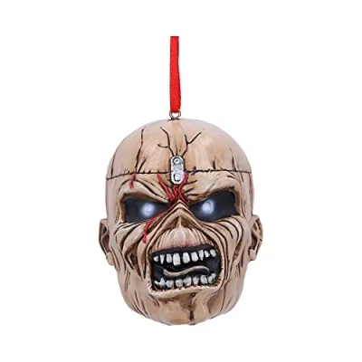 Abbildung von Nemesis Now Iron Maiden Trooper Eddie Hängeornament, Kunstharz, Beige, offizielles Lizenzprodukt von Maiden, Sammlerstück, gegossen aus feinstem Harz, fachmännisch handbemalt