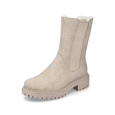 Abbildung von Rieker Plateaustiefelette, Damen, Größe: 43, Beige Schuhe