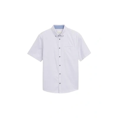 Abbildung von TOM Tailor Structured Shirt Hemd, Herren, Größe: 3XL, White/multi coloured