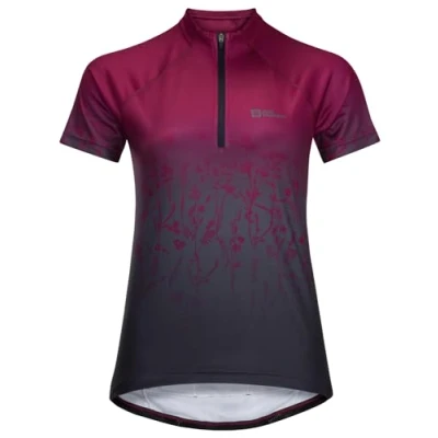 Abbildung von Jack Wolfskin Morobbia HZ Print T W Cyclingtrikot, Damen, Größe: Small, Sangria red