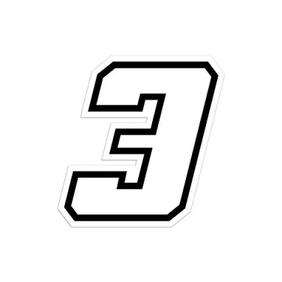Abbildung von 4R Quattroerre.it 13363 Nummer Racing 3 Moto GP, Weiß, 10 x cm