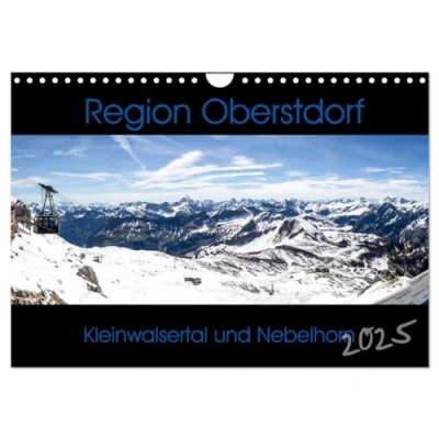 Abbildung von Region Oberstdorf Kleinwalsertal und Nebelhorn (Wandkalender 2025 DIN A4 quer), CALVENDO Monatskalender