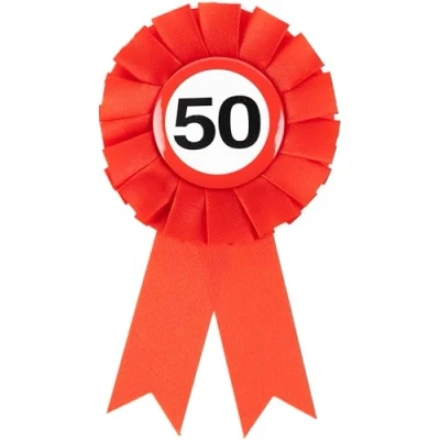 Abbildung von Geburtstagsdeko Rosette 50 Geburtstag Deko Frau Mann 50. Tischdeko Tiwoca