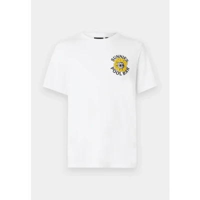 Abbildung von Lyle &amp; Scott Sunnies POOL BAR Graphic Tshirt print, Herren, Größe: Small, White