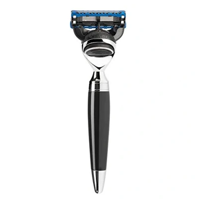 Abbildung von Mühle Stylo 5KLINGENRASIERER Fusion Griff Schwarz Rasierer silber, Herren, Größe: One Size, silber