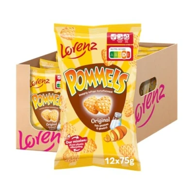 Abbildung von Lorenz Snack World Pommels Original, 12er Pack (12 x 75 g)