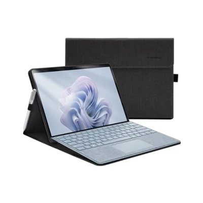 Abbildung von Omnpak Microsoft Surface Pro 11 (2024) / 10 9 (2022) Case 13 Inch, Lightweight Protective, Multiple Angle, Stylus Holder, Compatible with Type Cover Keyboard