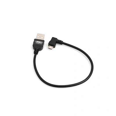 Abbildung von System S 20 cm Micro USB 2.0 Kabel gewinkelt 90 Grad Winkelstecker (rechts/Male) Adapter Datenkabel und Ladekabel