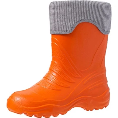 Abbildung von Ladeheid Gummistiefel für Kinder, Größe: 24 25, Orange/grey Schuhe