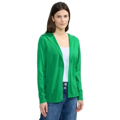 Abbildung von Cecil Offener Strickjacke, Damen, Größe: XL, Grün