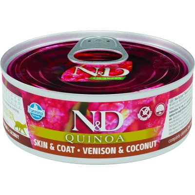 Abbildung von N&amp;D CAT QUINOA Adult Hirsch &amp; Kokosnuss 80g