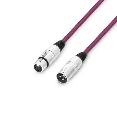Abbildung von Adam Hall Cables 3 STAR MMF 0100 PUR Mikrofonkabel XLR female auf male 1m lila