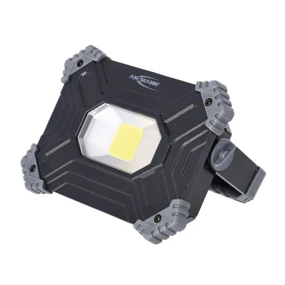 Abbildung von ANSMANN Wiederaufladbarer Arbeitsstrahler mit 30W COB LED, 6600 mAh für den professionellen Einsatz in Werkstatt, Handwerk, Baustelle, Inspektion, etc. Extrem robust und lichtstark, 1 Stück
