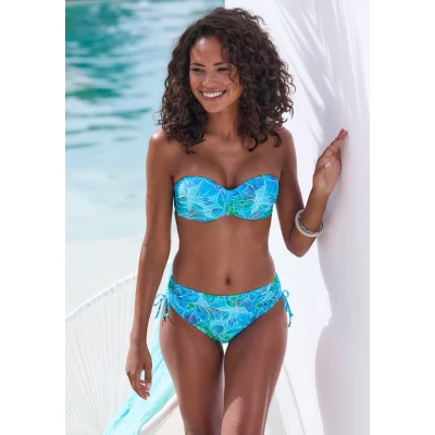 Abbildung von Sunseeker Bikini Hose Lapa seitlich regulierbar und mit tropischem Print